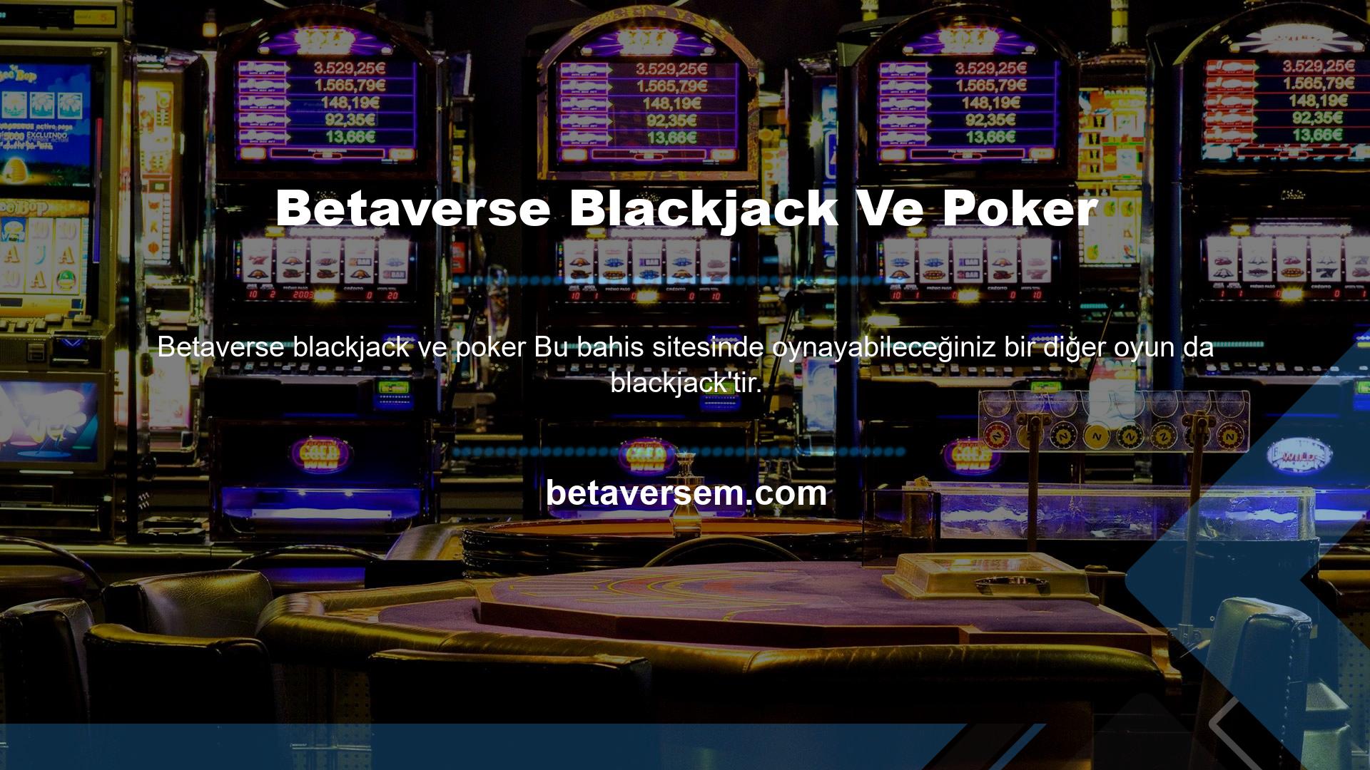 Betaverse Blackjack Ve Poker