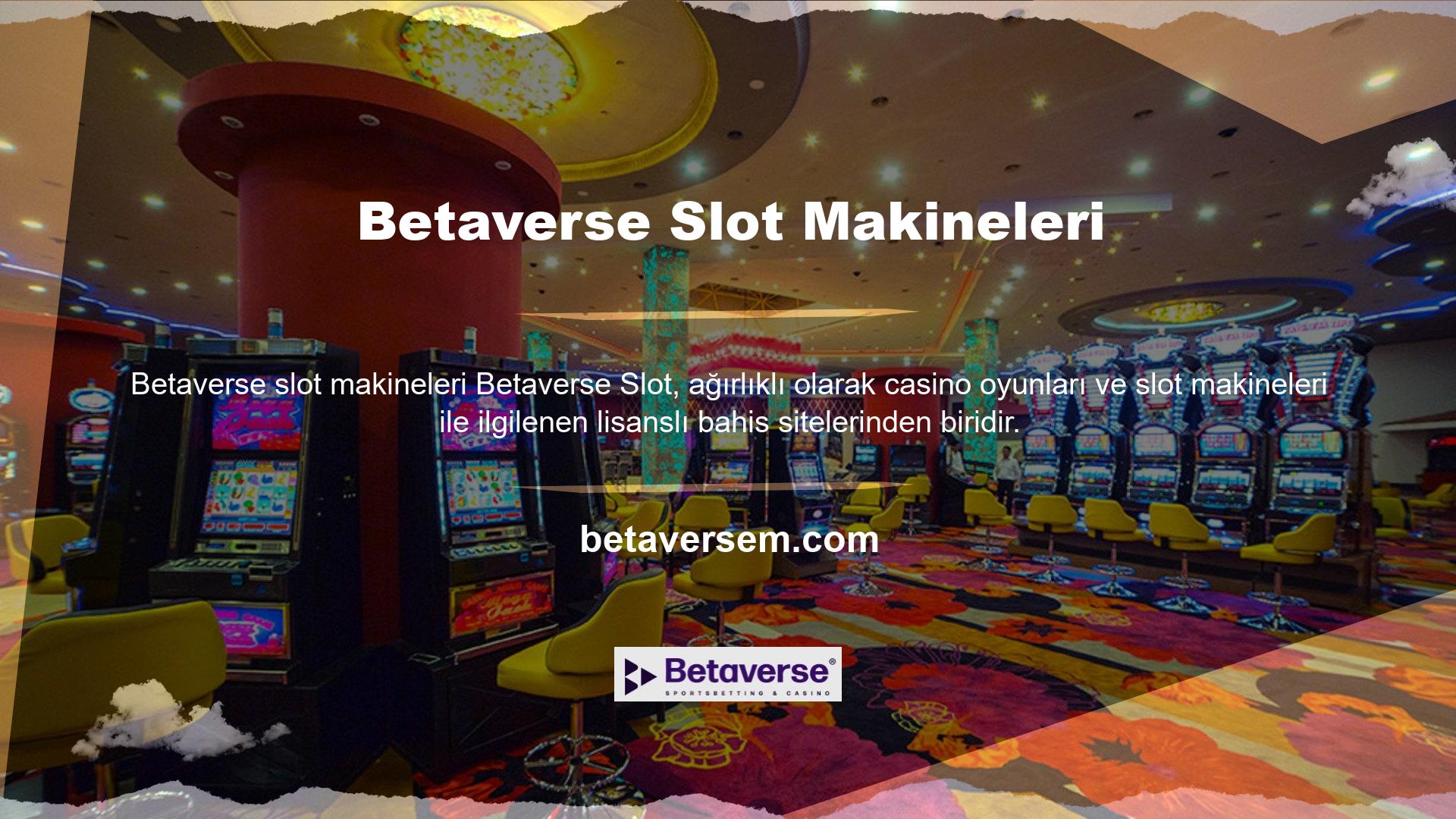 Bahis sitesi diğer klasik bahis sitelerinden farklı olarak casino oyunlarına odaklı hizmetler ve farklı yazılımlarla dolu slot makineleri sunmaktadır
